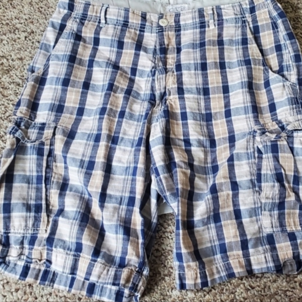 Men's plaid shorts 36" waist